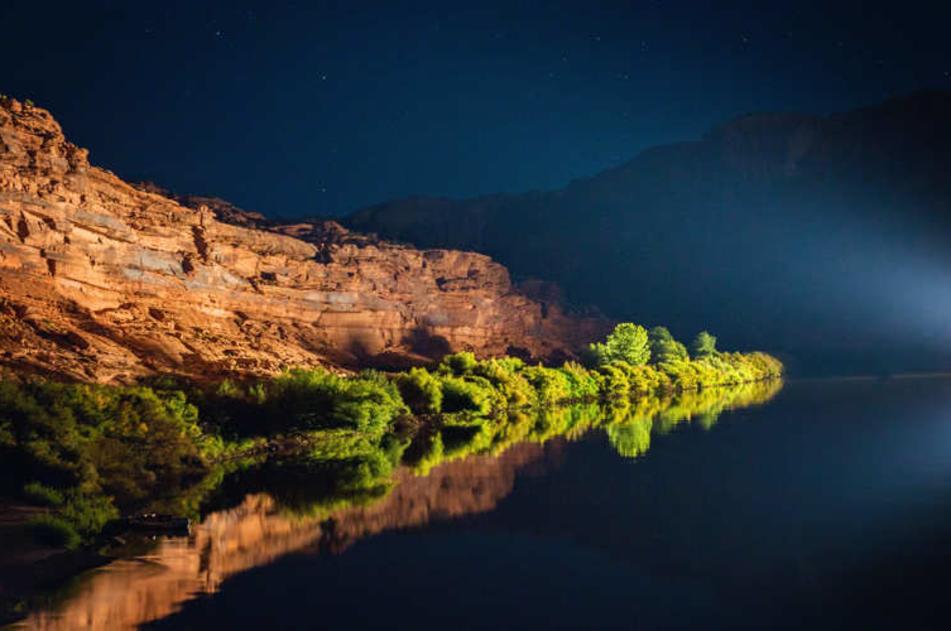 View of Canyonlands by Night on the Colorado River