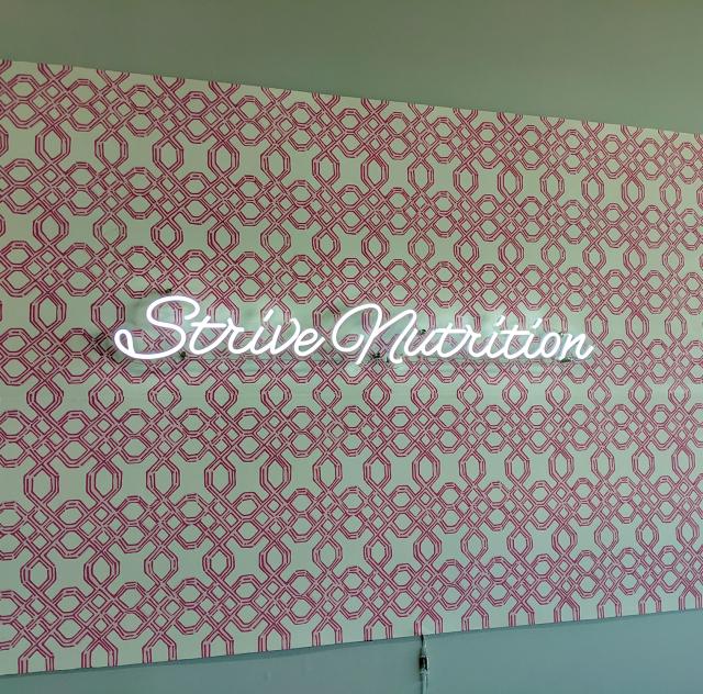 Strive Nutrition sign