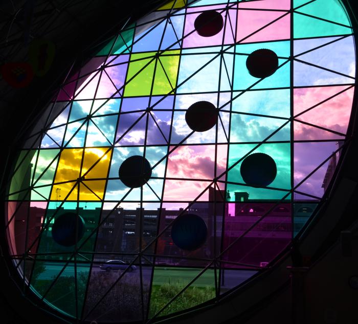 Stained Glass Window at The Museum of Play 