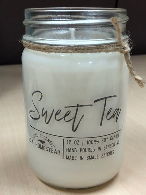 C.A. Homestead Candle sweet tea scent