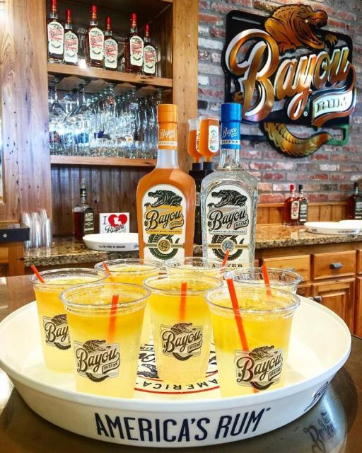 Bayou Blossom, a lemonade cocktail made with Bayou Rum.