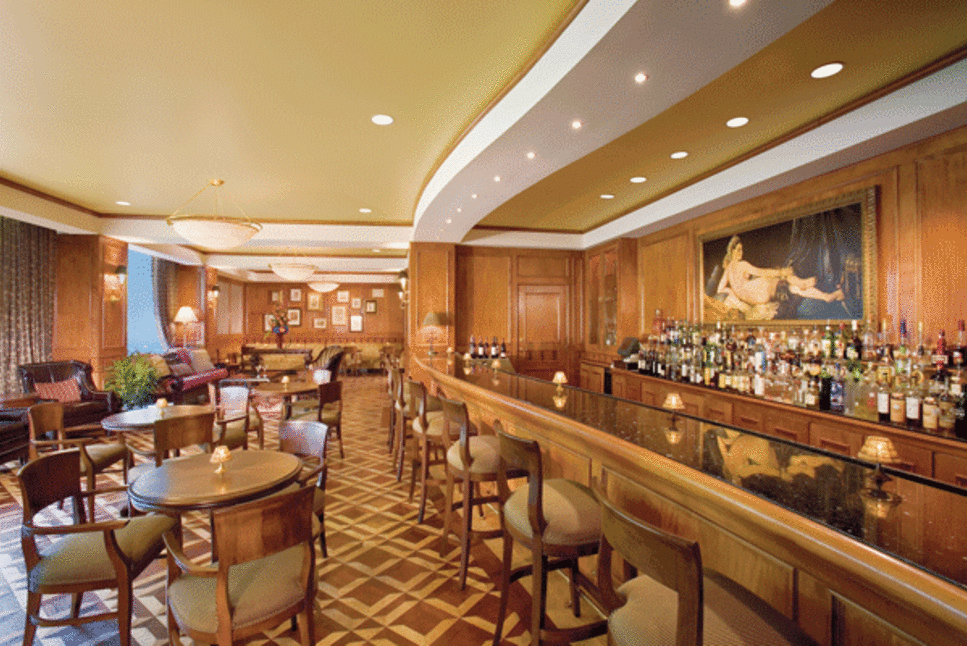 the bar