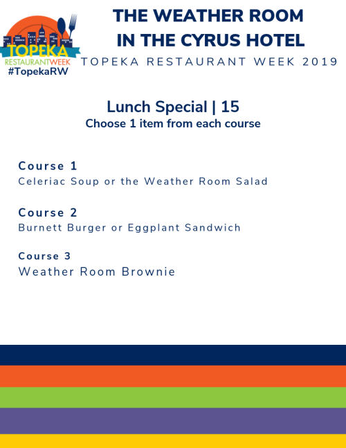 Topeka Restaurant Week Menus