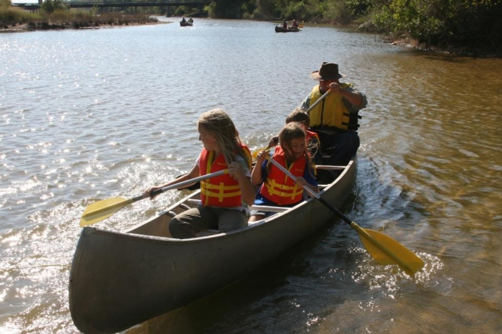 Canoeing on the Brazos River