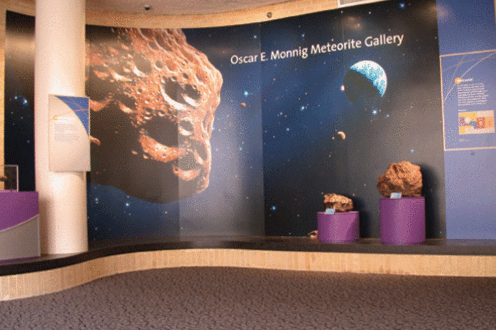 Monnig Meteorite Gallery at TCU Entrance