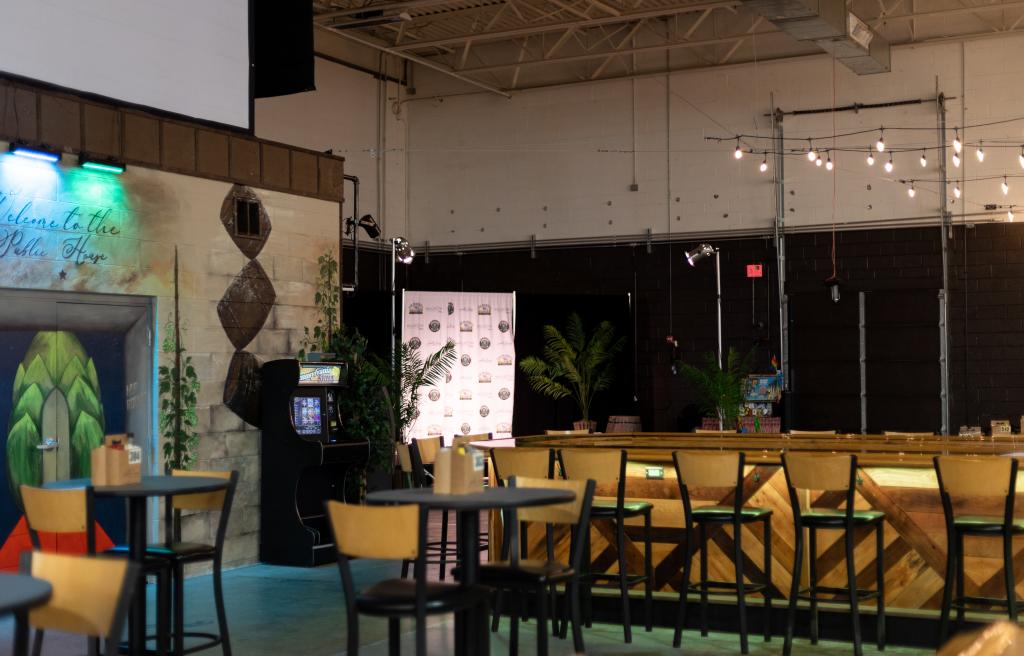 Bar, Stage, and Seating