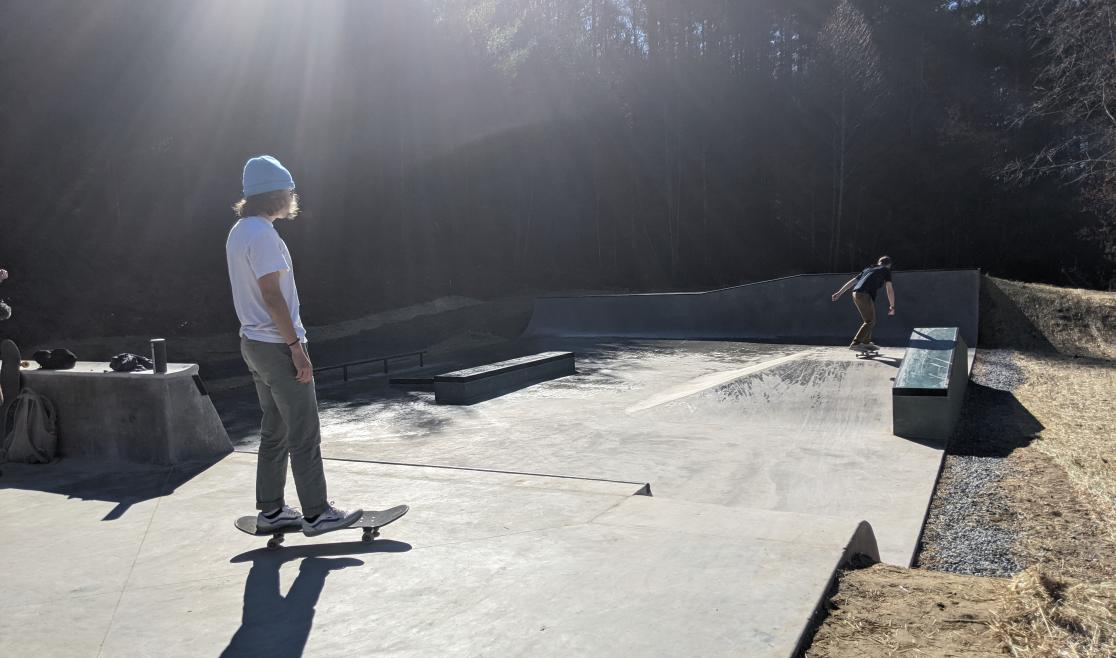 Boone Greenway Skatepark Skaters
