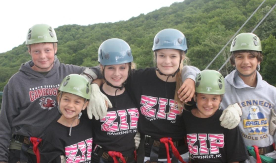 Hawksnest Zipline summer