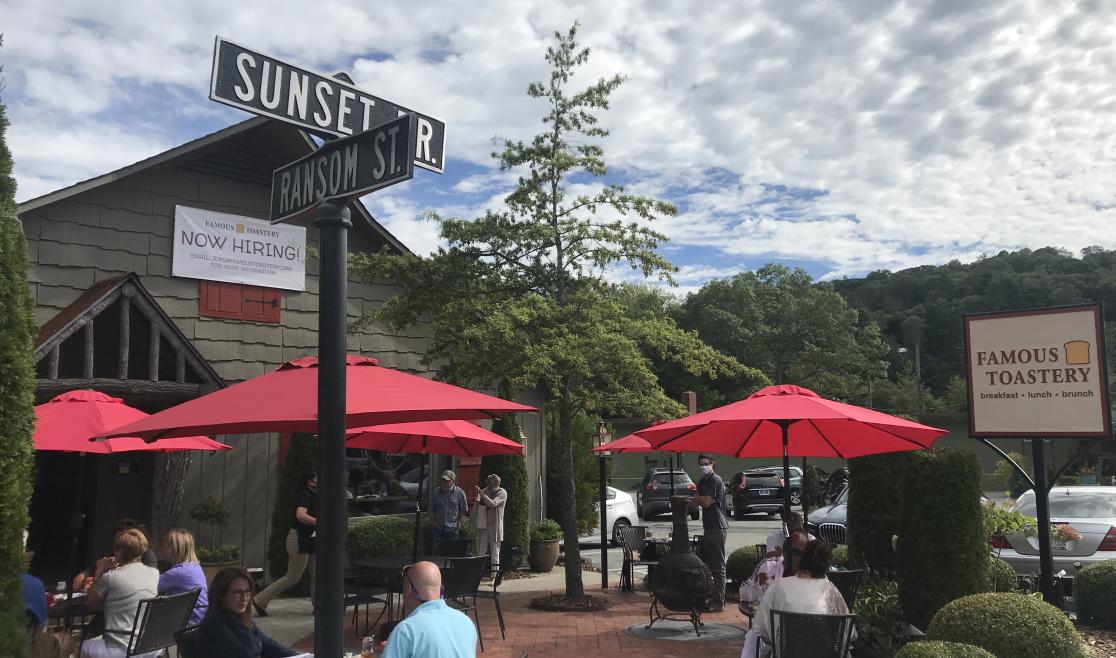 Exterior of The Famous Toastery in Blowing Rock