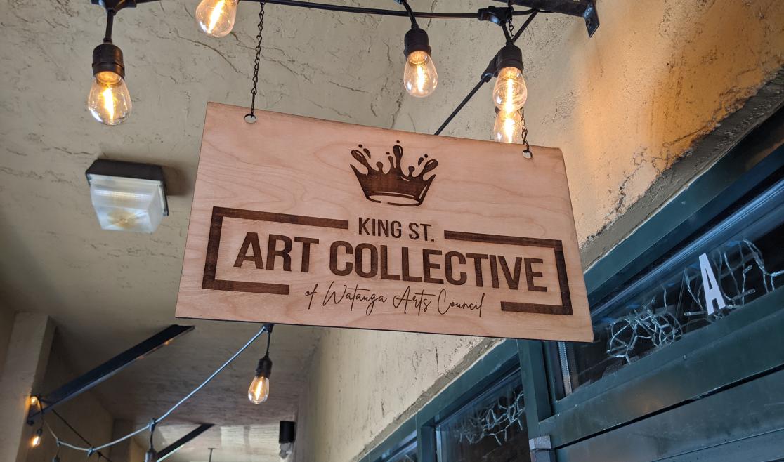 King Street Art Collective Sign Above Door