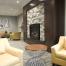 Lobby Seating And Fire Place