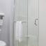 Shower With Modern Glass Doors