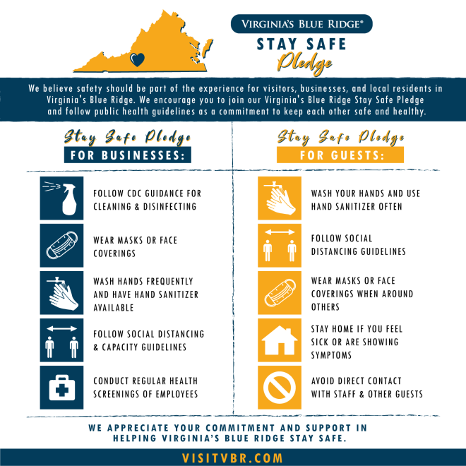 Virginia's Blue Ridge Stay Safe Pledge