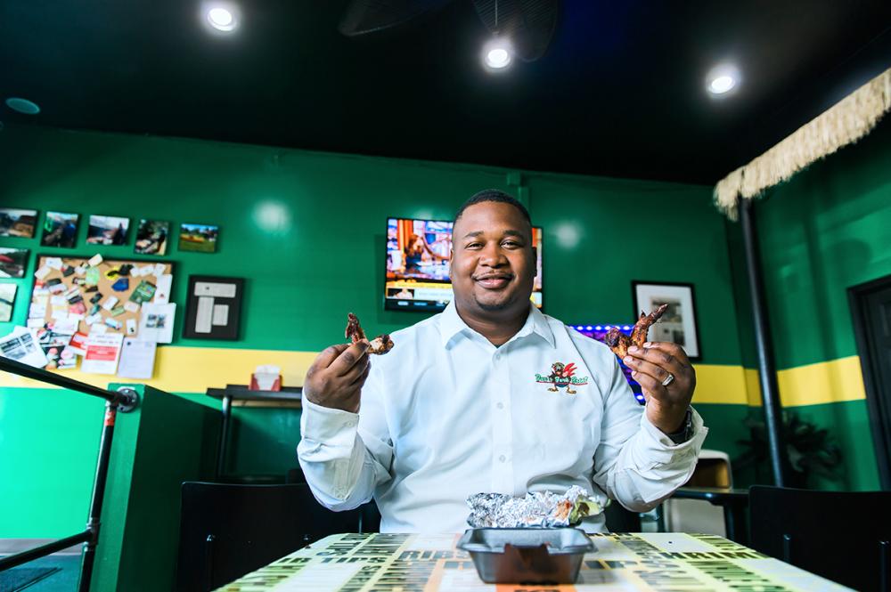 Ivy's Jerk Chicken Owner - Photo by Dustin McKibben for Fort Wayne Magazine