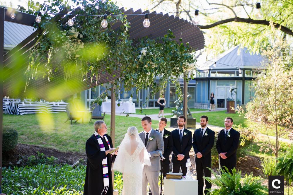 Wedding at the UMLAUF Sculpture Garden in Austin Texas