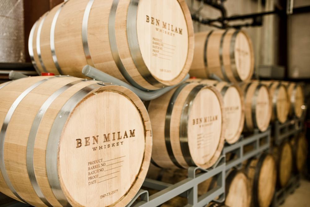 Ben Milam whiskey and bourbon Barrels austin texas