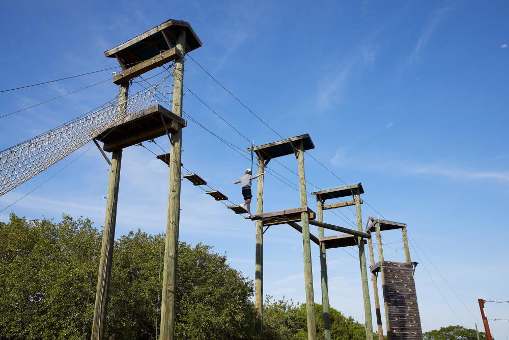ropes Challenge Course at Miraval resort and spa in Austin.texas