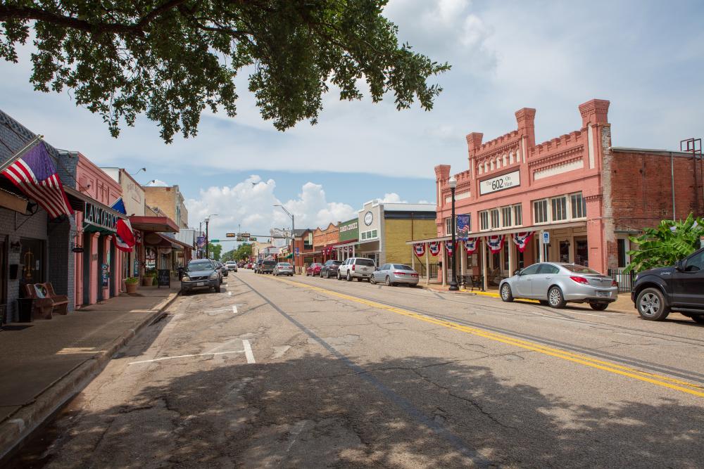 street view of Downtown Bastrop Texas near austin texas