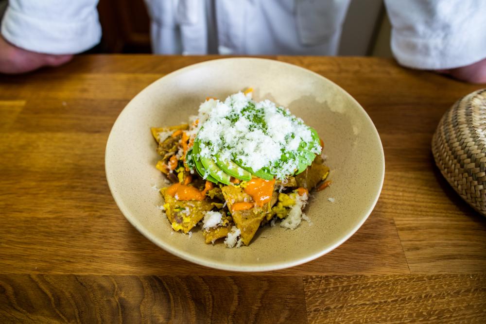Migas by Chef Fermin Nunez of Suerte