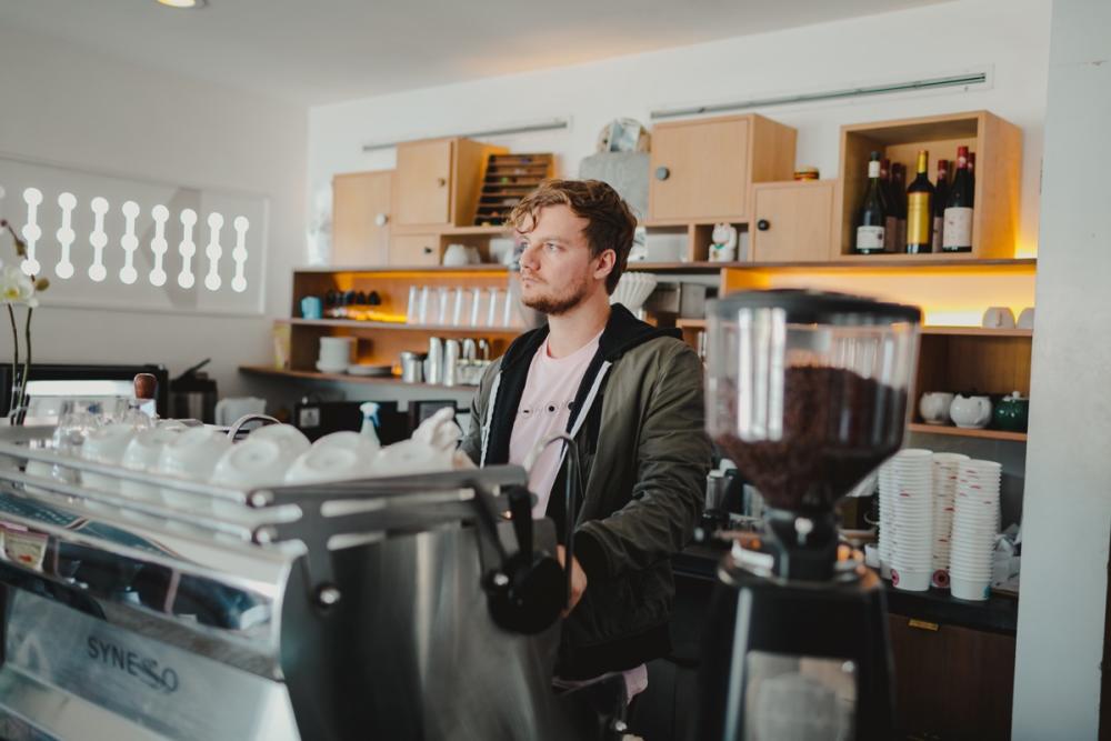 Tony Smith behind the bar at Patika in Austin Texas