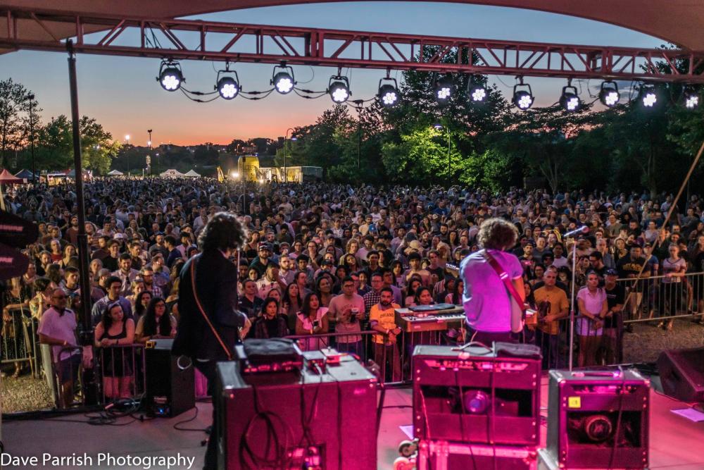 Crowd At The Friday Cheers Concert Series 2019 In Richmond, VA