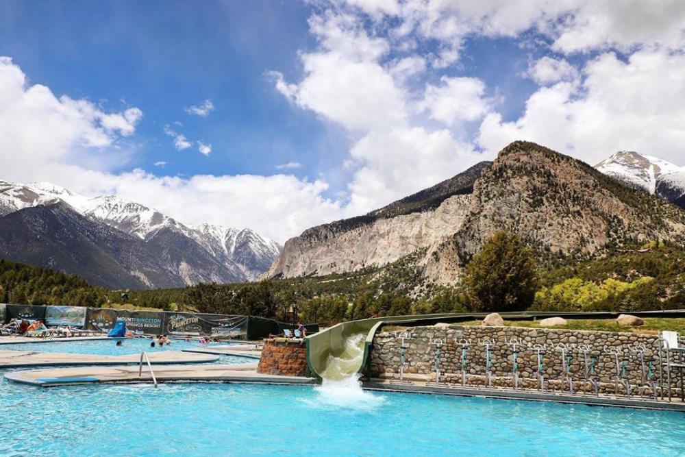 Mt. Princeton in Chaffee County is a part of the Colorado Historic Hot Springs Loop