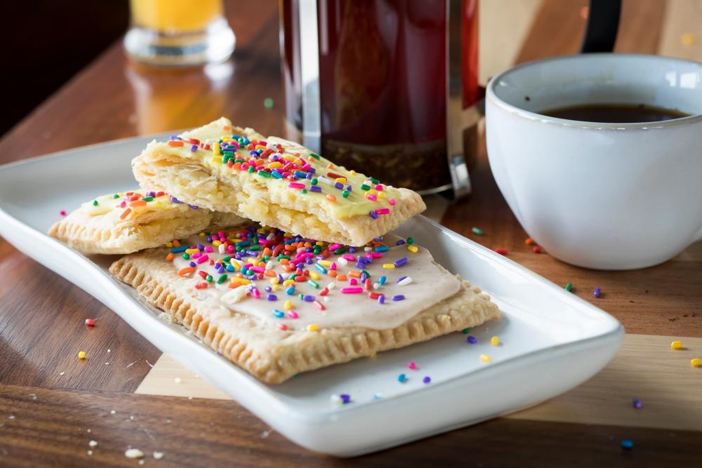 Homemade poptarts on a plate at Homegrown Wichita