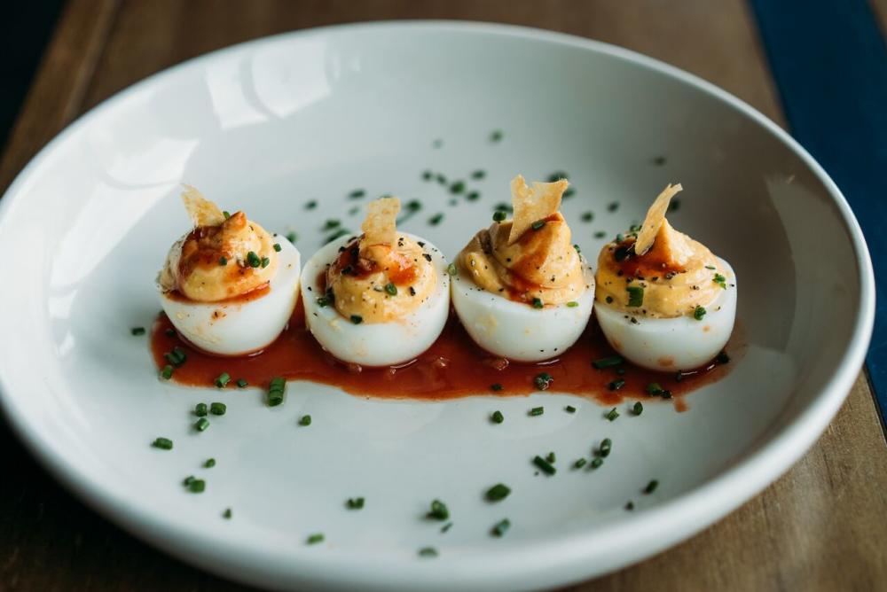 Deviled Eggs at The Cavalier in austin texas