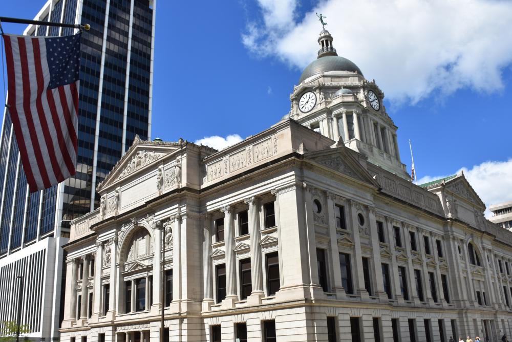 Courthouse with Flag