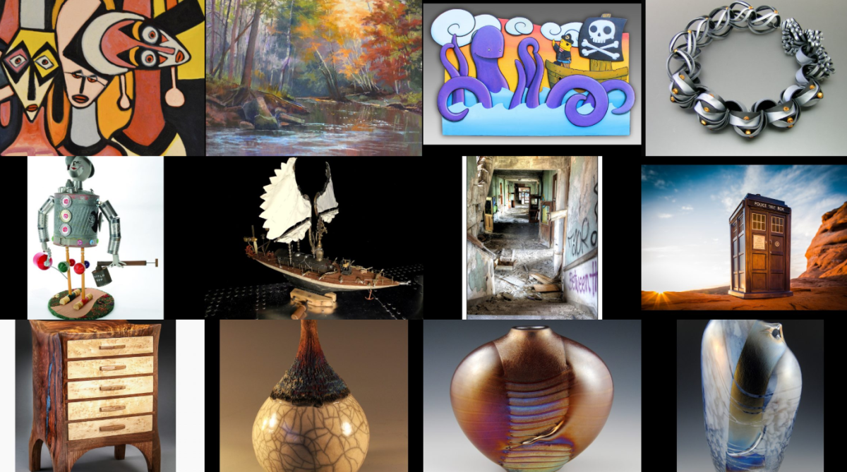 A collage of art works from Summerfair in Cincinnati