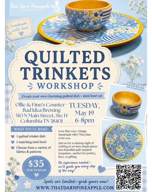 Quilted Trinkets Workshop