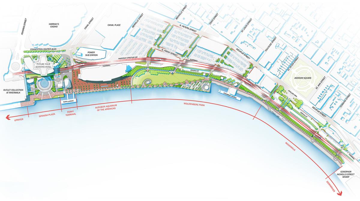 Riverfront Development map