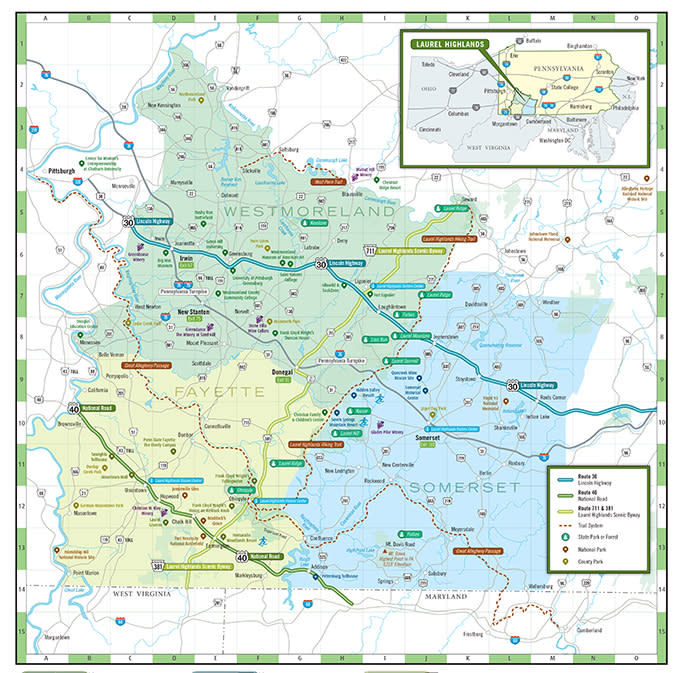 Laurel Highlands Regional Map