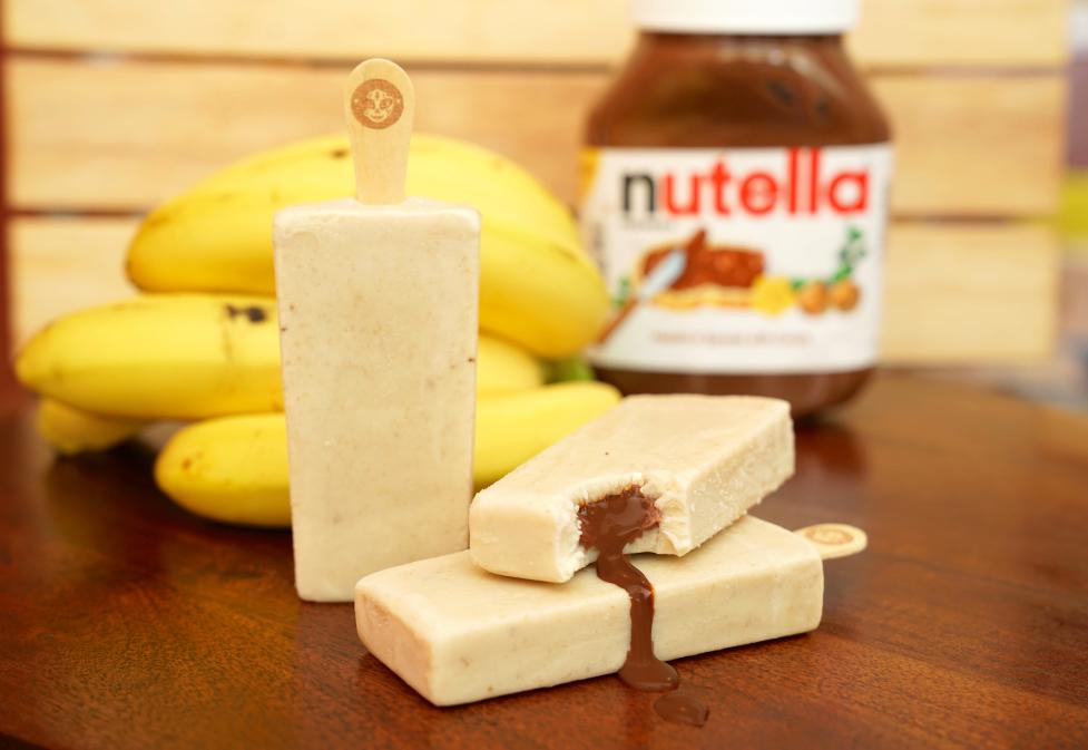 Banana paleta filled with Nutella