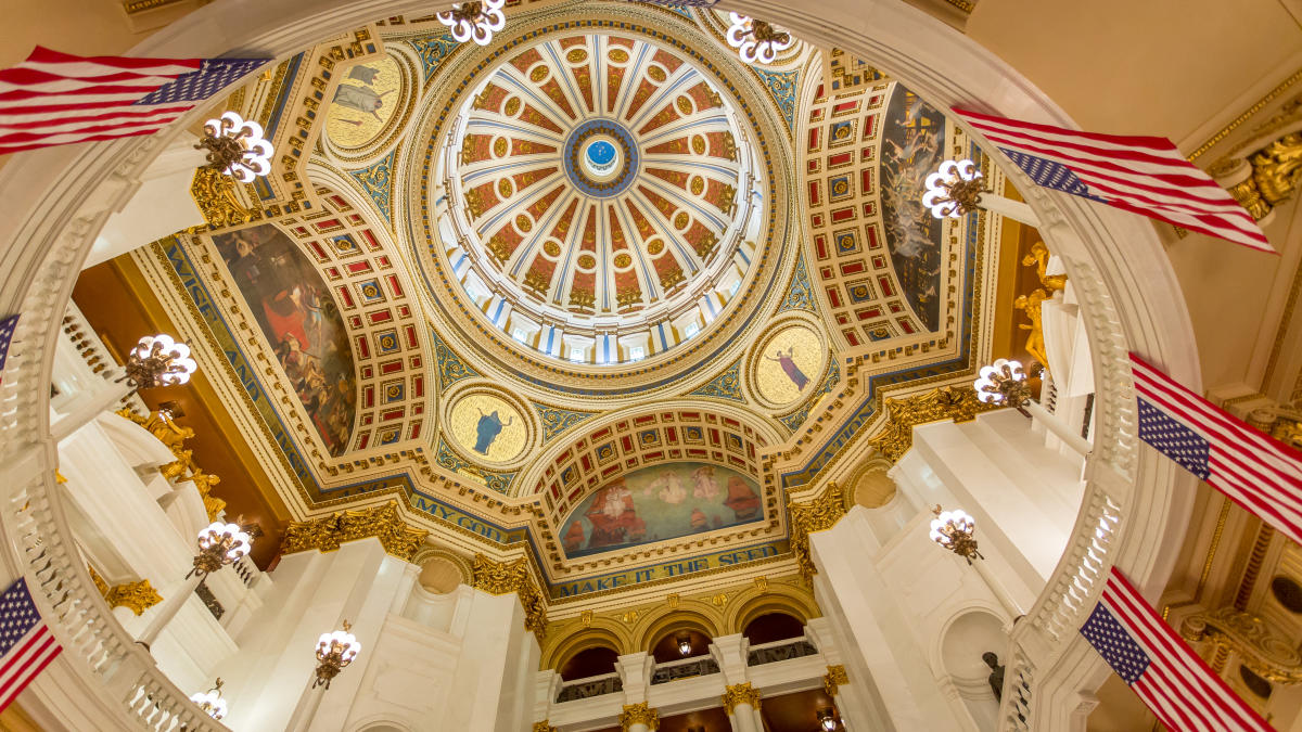 PA State Capitol Building Interior Rotunda Harrisburg, PA