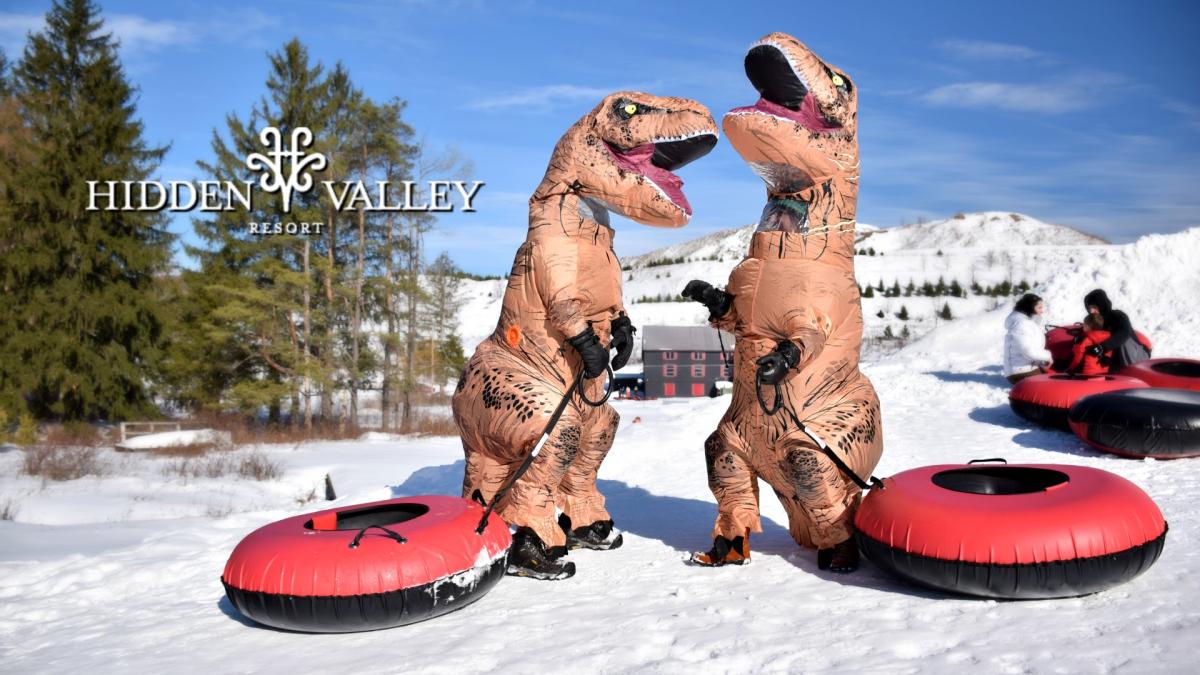 Snow Tubing in Western PA Laurel Highlands Ski Resorts with Family Tubing