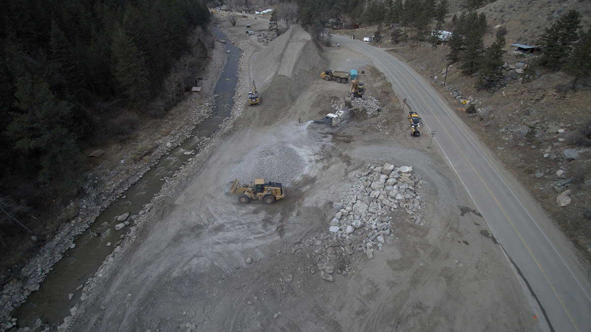 Aerial of Highway 34 Construction