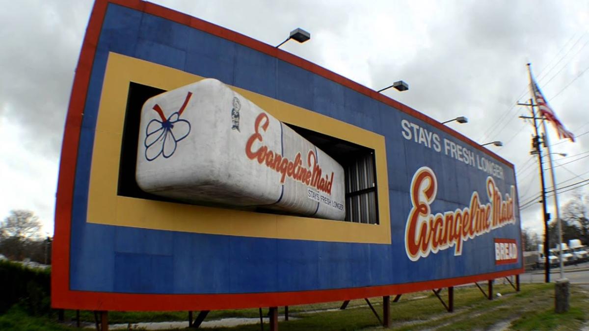 Evangeline Maid Bread Sign in Lafayette, LA