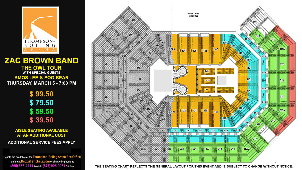 Thompson Boling Arena Seating For Concerts Awesome Home