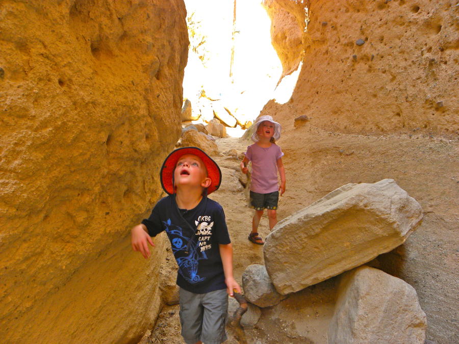 Kids Hiking at Tent Rocks