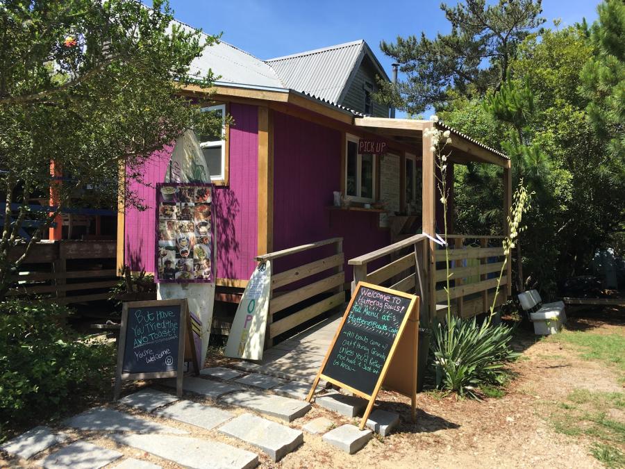 Exterior of Hatteras Bowls in Waves, NC