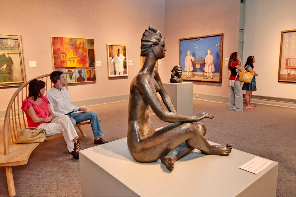 Inside the James A. Michener Art Museum