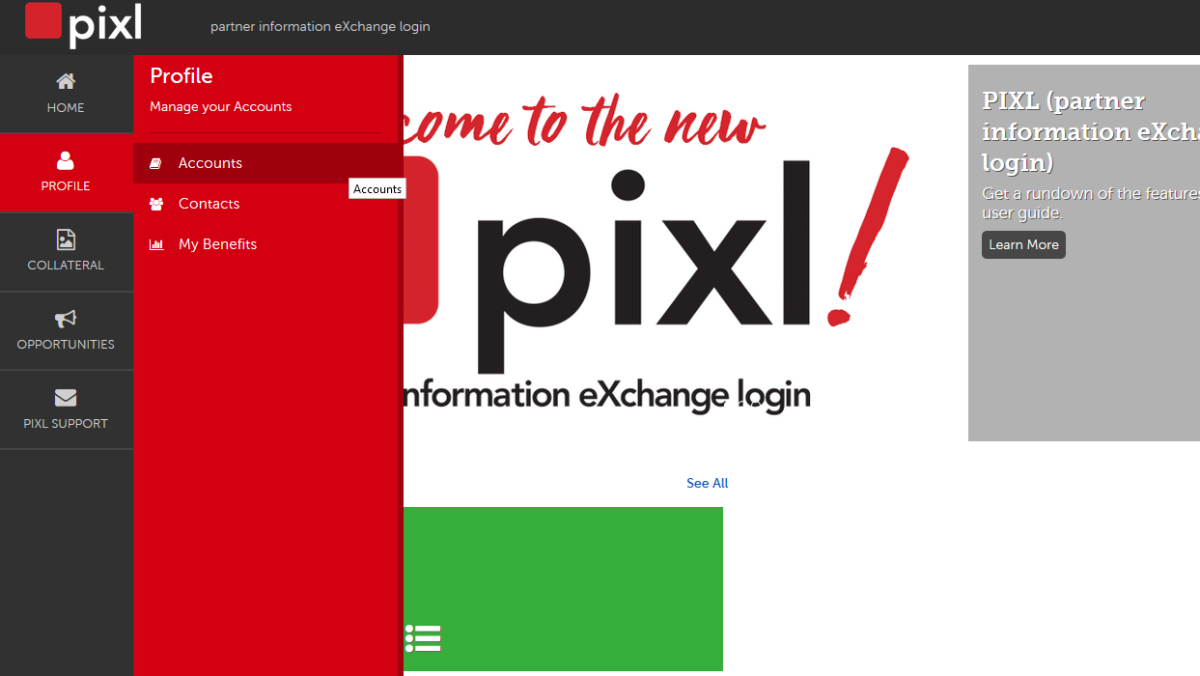 PIXL Profile - Account