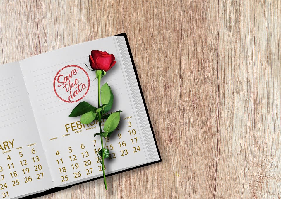 Save the date rose
