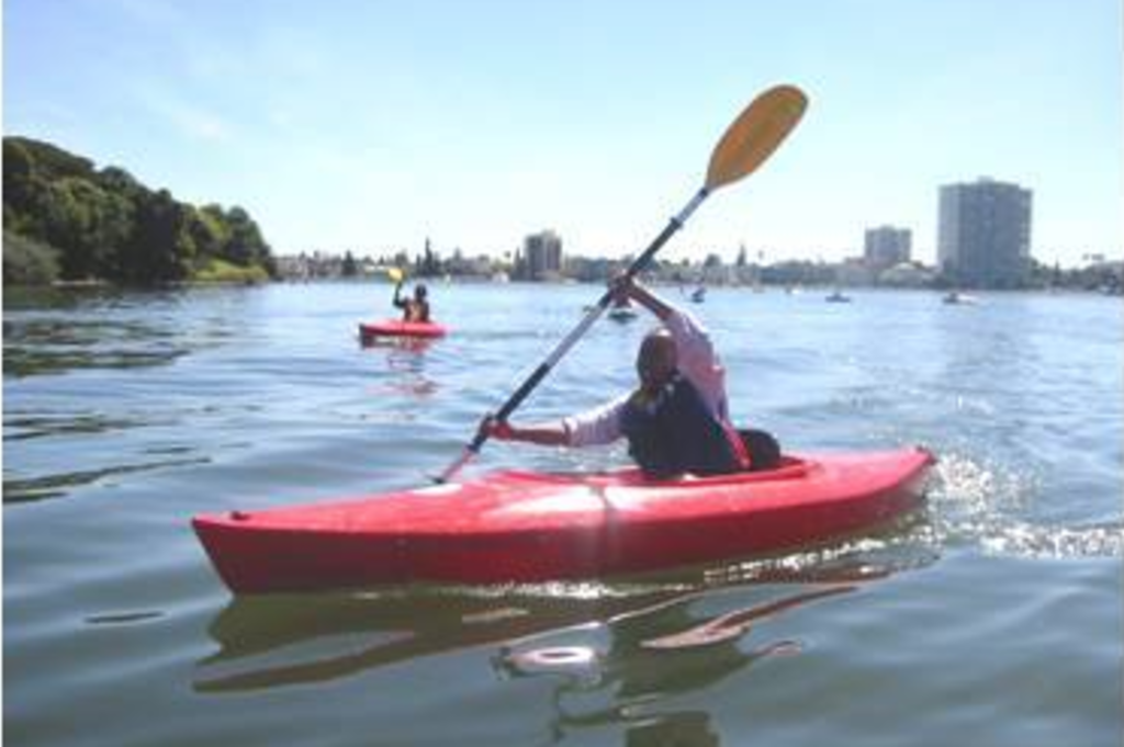 Kayaking on Lake Merritt