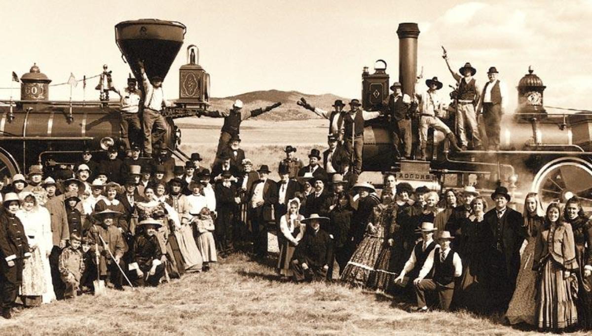 Golden Spike Railroad Ceremony