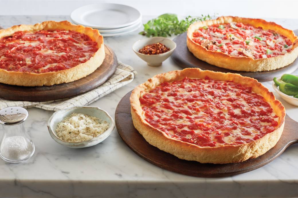 Lou Malnati's Pizzeria - Pizza Spread