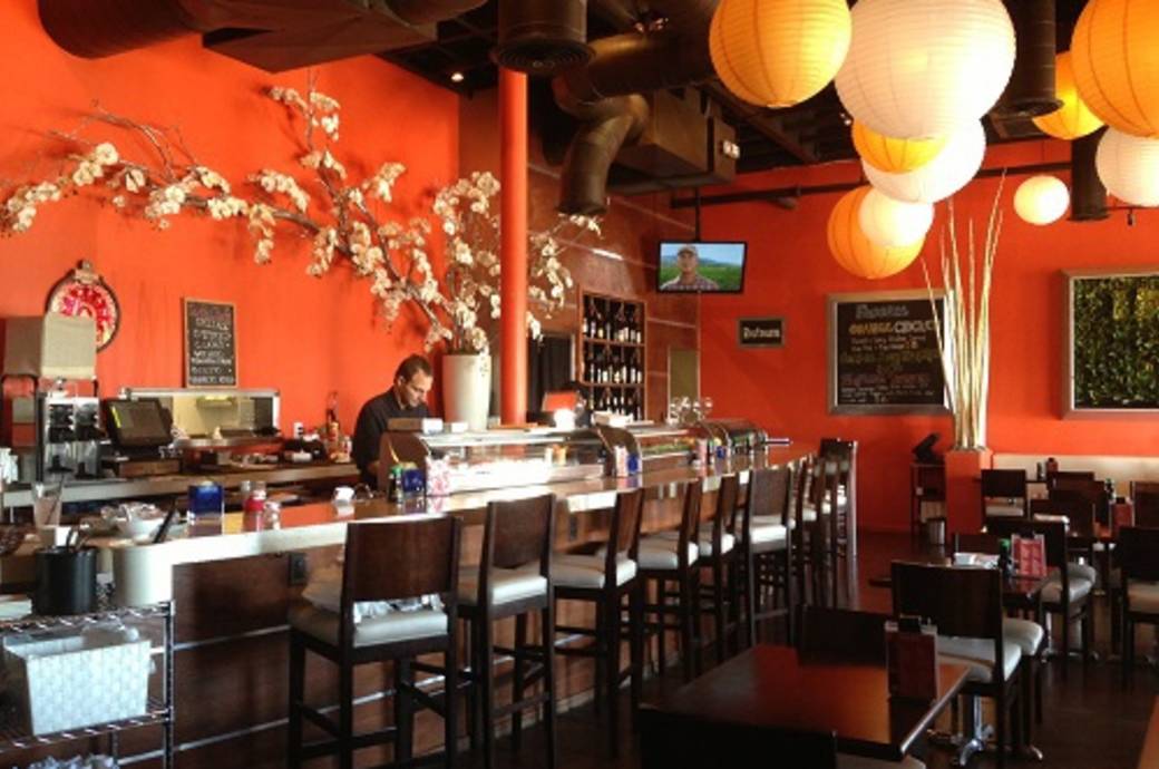 Dining room at The Sushi Room in Downtown Ocotillo