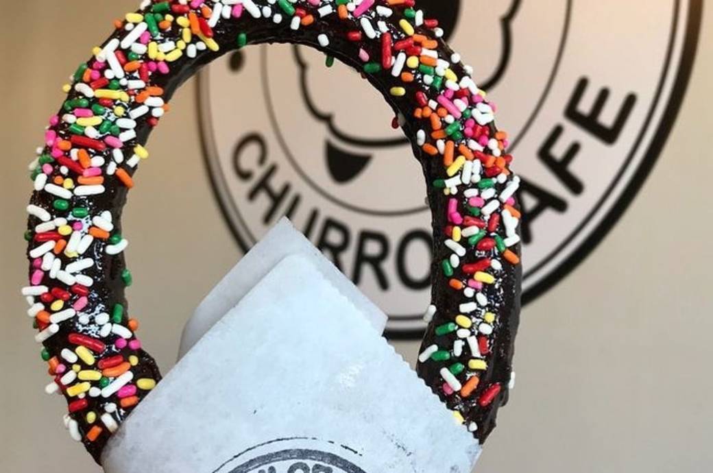 Dulce Churro Cafe - Chandler, a chocolate glazed churro
