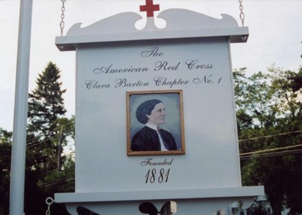 Clara Barton House Chapter No. 1 Sign, Photo Credit: American Red Cross, Clara Barton House